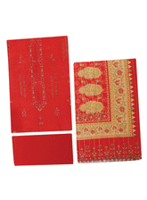 Bin Saeed Embroidered Khaddar Unstitched 3 Piece Suit - BS23K 143